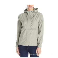 High quality outdoor waterproof polyester rain jacket for women